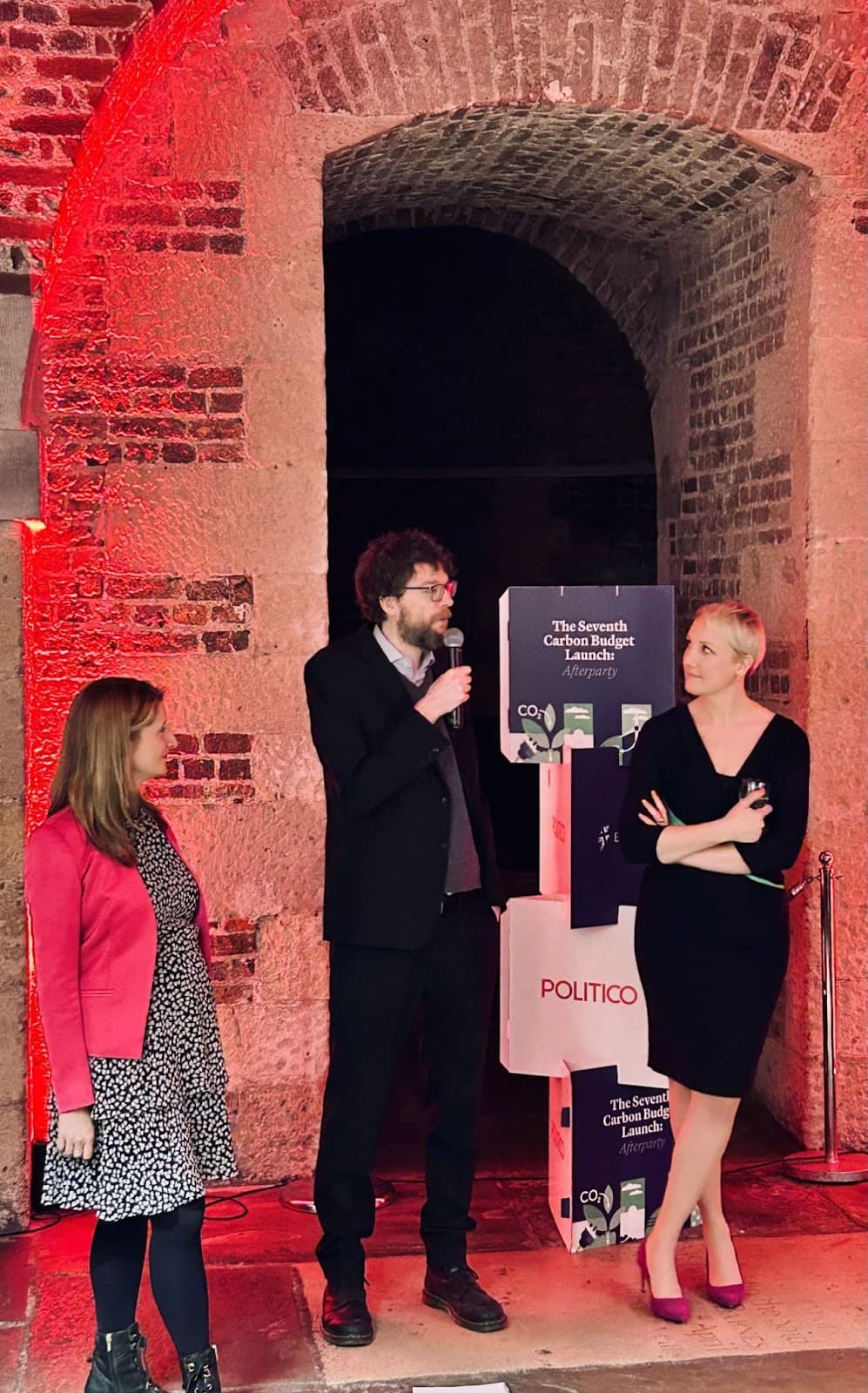 Our CEO Camilla hosting Politico’s party Carbon Budget 7 Launch Party